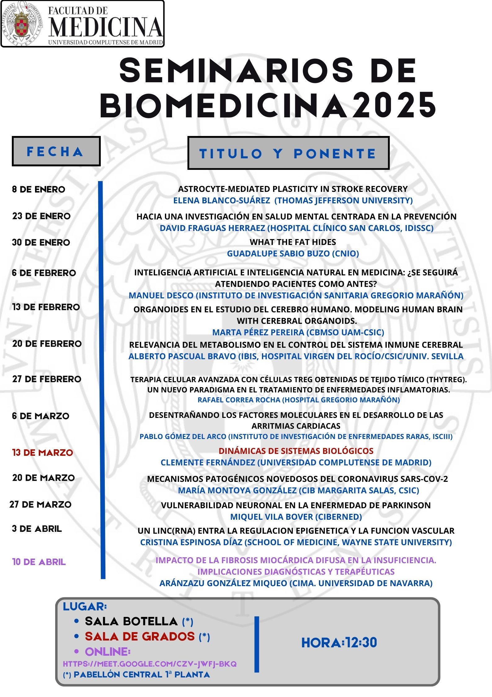 Seminarios de Biomedicina 2025